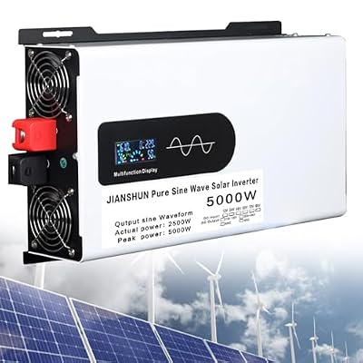 5000W Hybrid Solar Inverter - DC 12V 24V 48V to 110V/220V Pure Sine Wave Inverter for Home Energy Storage, Parallel Capability, Efficient Solar Power Conversion.