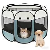 Parc pour Chien Pliable 74x74x43cm, Parc a Chiot Cage pour Chat enclos Lapin pour Chats, Chiens, Lapins, Petits Animaux   Intérieur et Extérieur