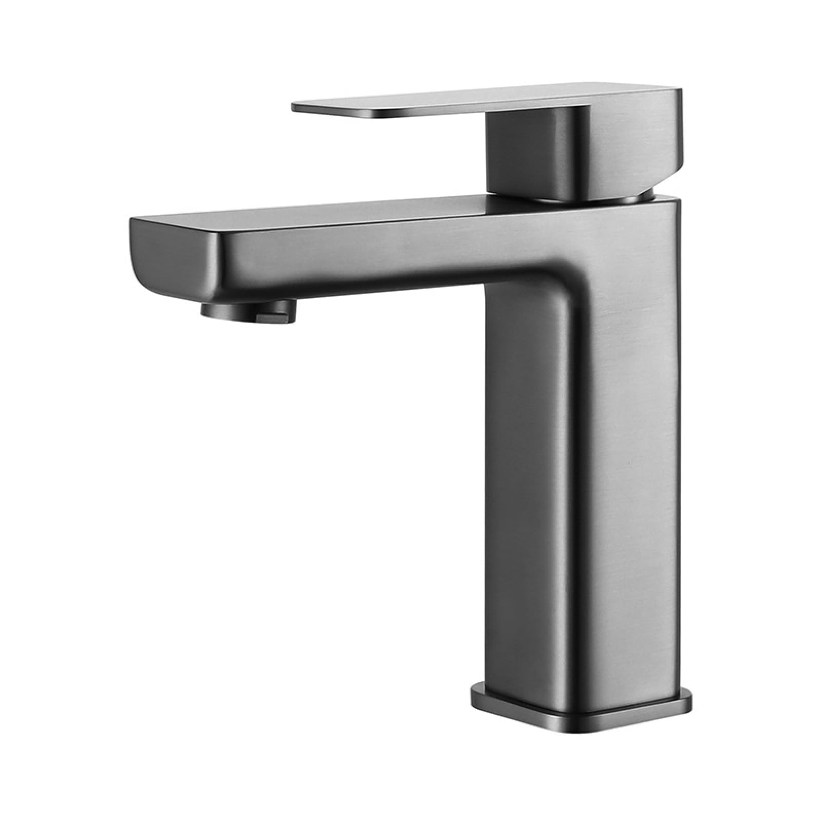 Fanjubei Gunpowder Gray Bathroom Stainless Steel Hot And Cold Basin Faucet, Gun Gray
