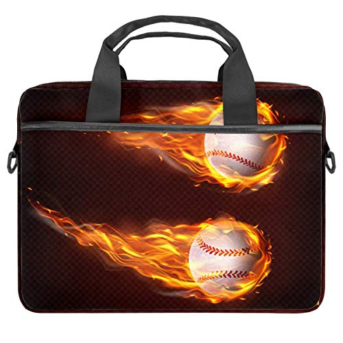 Sac à bandoulière ordinateur motif flammes pour transport pc portable