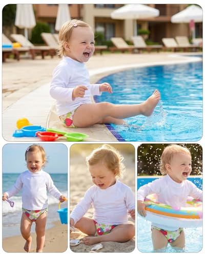 Image of ALVABABY Swim Diapers 3pcs Baby & Toddler Snap One Size Reusable Adjustable Baby Boys' Swim Diapers for Swimming Lessons 3SWY84