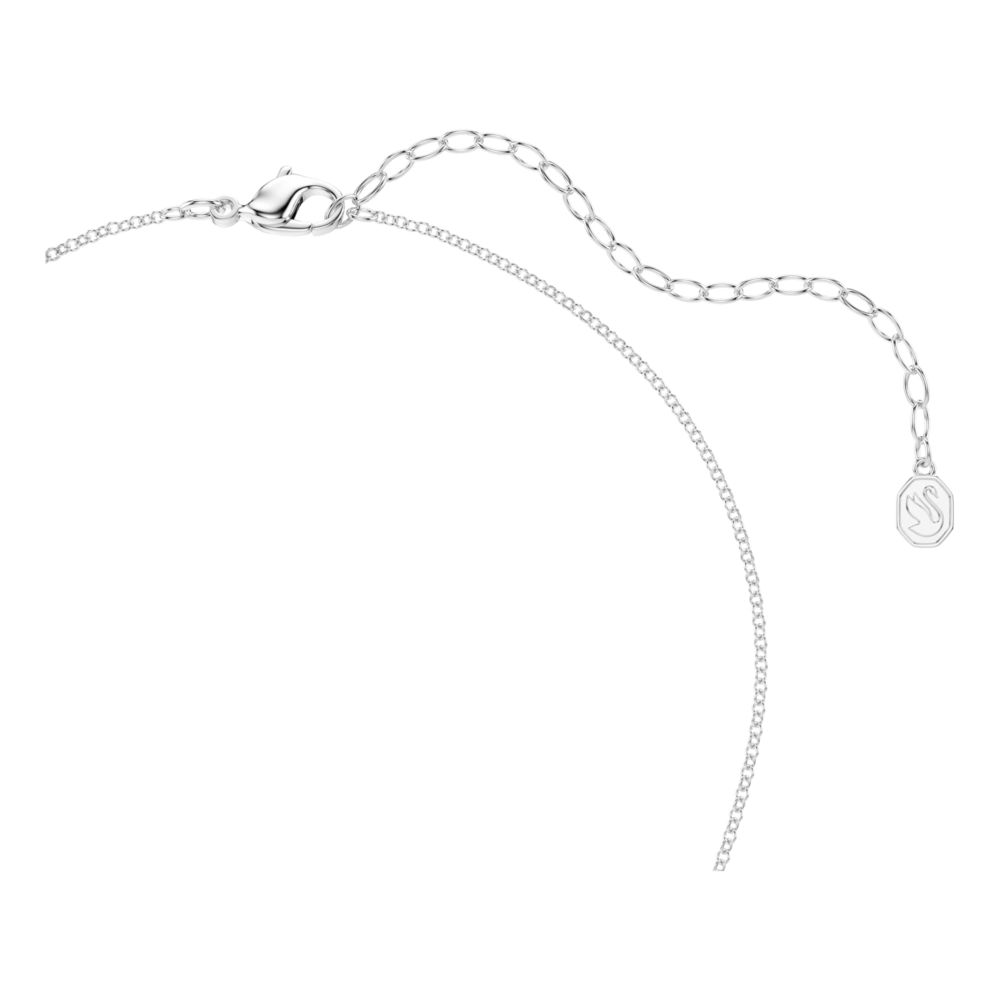 Swarovski Idyllia Collana, Taglio Rotondo, Farfalla, Viola, Placcato Rodio