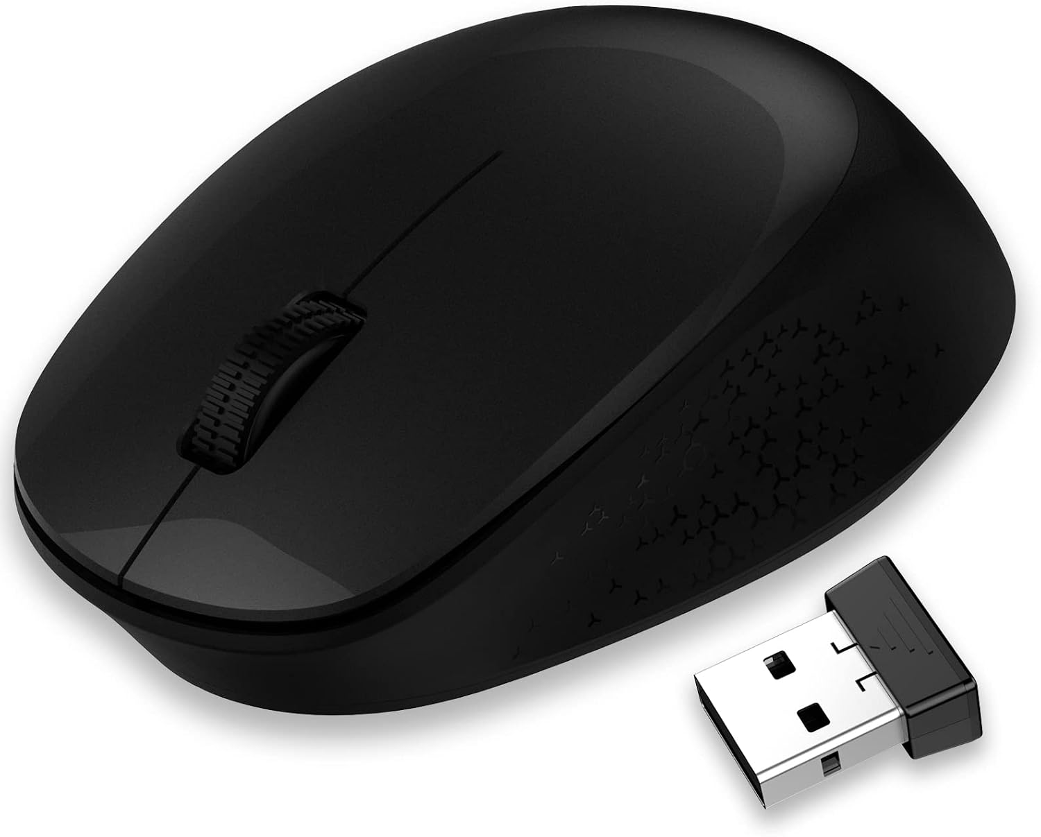 LeadsaiL Wireless Mouse for Laptop 2.4G Silent Cordless USB Mouse Slim Wireless Optical Computer Mouse, 3 Buttons, AA Battery Used,1600 DPI for Windows 10/8/7/Mac/Macbook Pro/Air/HP/Dell/Lenovo/Acer