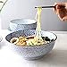 okuya Bol Japonais Rétro Bol Céramique Bleu Peint à la Main Grande Soupe Bol à Soupe Sushi Plaque Saule Bol de Salade Vaisselle de ménage 1200ml