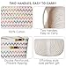 Maxuni 3-Pcs Shelf Baskets for Organizing, Closet Organizer Bins, Small Woven Baskets, Rope Toy Basket, Storage Basket for Shelves, Cube Decorative Box, 11.8×7.8×5.1”, Rainbow