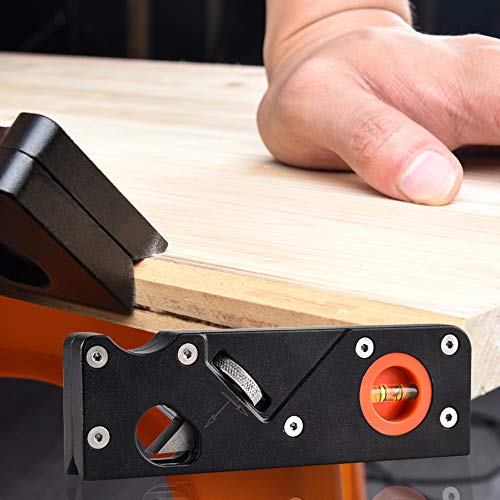 Fasenhobel Holz, Mini Block Hobel, Metall 45 Grad Holzbearbeitung Hobel, Hand Hobel, Glättung Ebenen DIY Handwerkzeug Woodcraft Corners Edge Carpenter Geschenk (schwarz) Cover