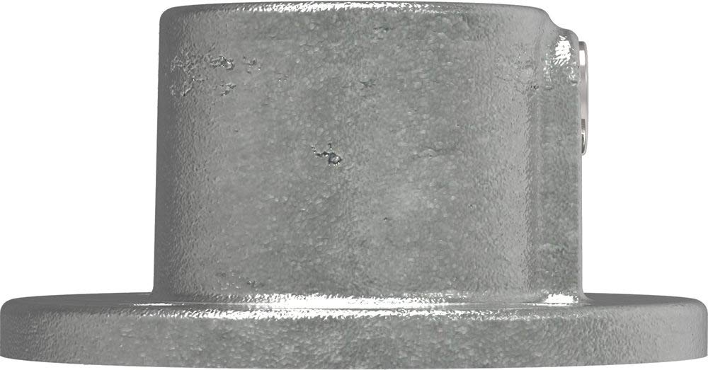 Fenau | Bride au sol, ronde, Ø 42,4 mm, bride murale, bride de plafond, support, en fonte malléable, zinguée à chaud, vis incluses