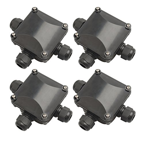 Baytter Abzweigdose Kabelverbinder Klemmdose Kabelmuffle wasserdicht Verbindungsdose Verteilerdose Dosenmuffle Erdkabel IP68 IP66(wählbar) (4x A)