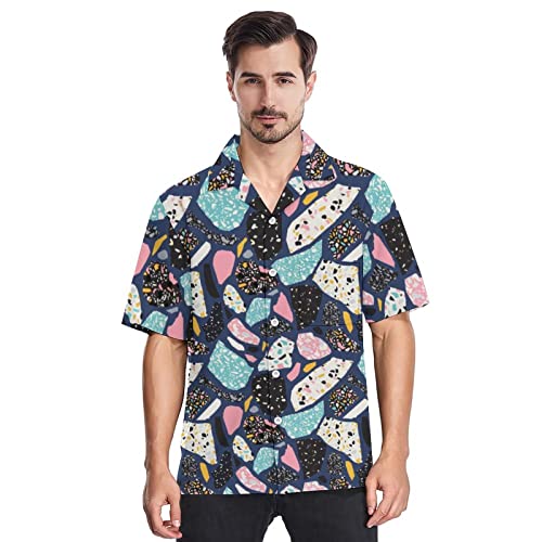CHILL·TEK Mens 80s Shirts Retro 90s Party Shirt for Men Funky Hawaiian Beach Shirt Vintage 8090s Button Up Shirt, Large CHILL·TEK Mens 80s Shirts Retro 90s Party Shirt for Men Funky Hawaiian Beach Shirt Vintage 8090s Button Up Shirt, Large
