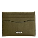 Coach Men's Flat Card Case, Olive