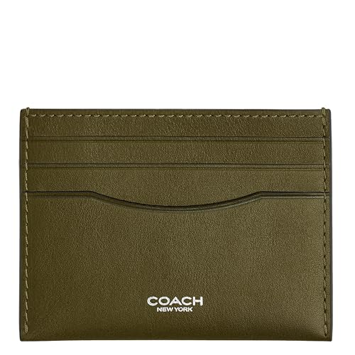Coach Men's Flat Card Case, Olive