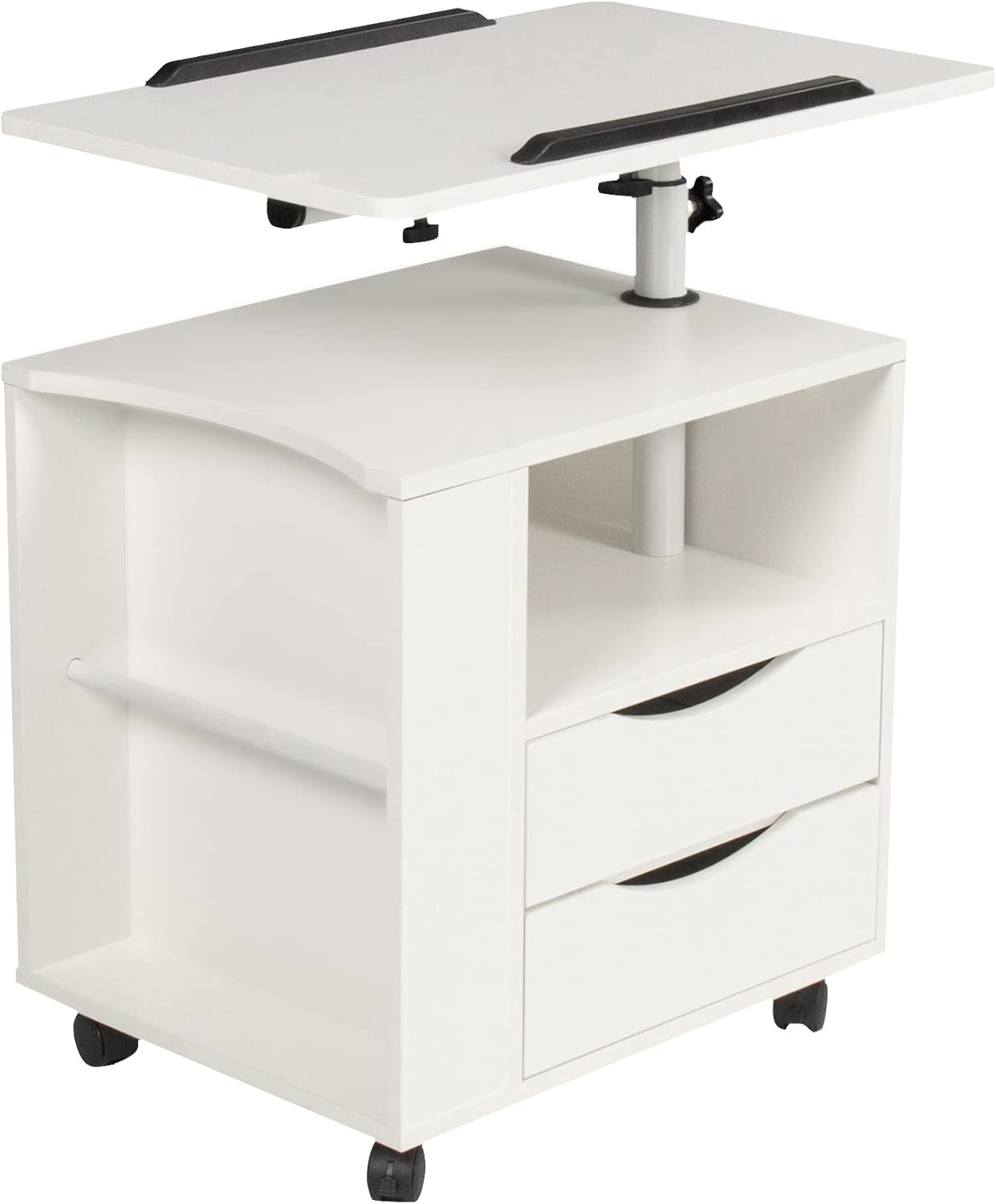 UFINEGO Bedside Table Workstation Height Adjustable End
