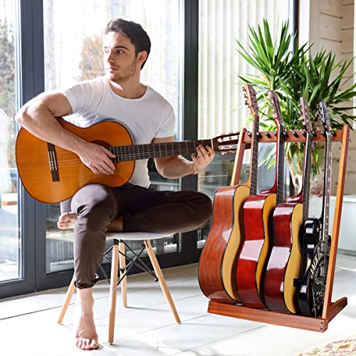 Support de guitare,Plusieurs supports de guitare en bois,Support de sol pour guitare avec fente pour médiator en feutre et poteaux en bois en mousse réglables,pour la maison ou le studio - Les Beatles, Paul McCartney, John Lennon, RIngo Starr, George Harrison Support de guitare,Plusieurs supports de guitare en bois,Support de sol pour guitare avec fente pour médiator en feutre et poteaux en bois en mousse réglables,pour la maison ou le studio – Image 7