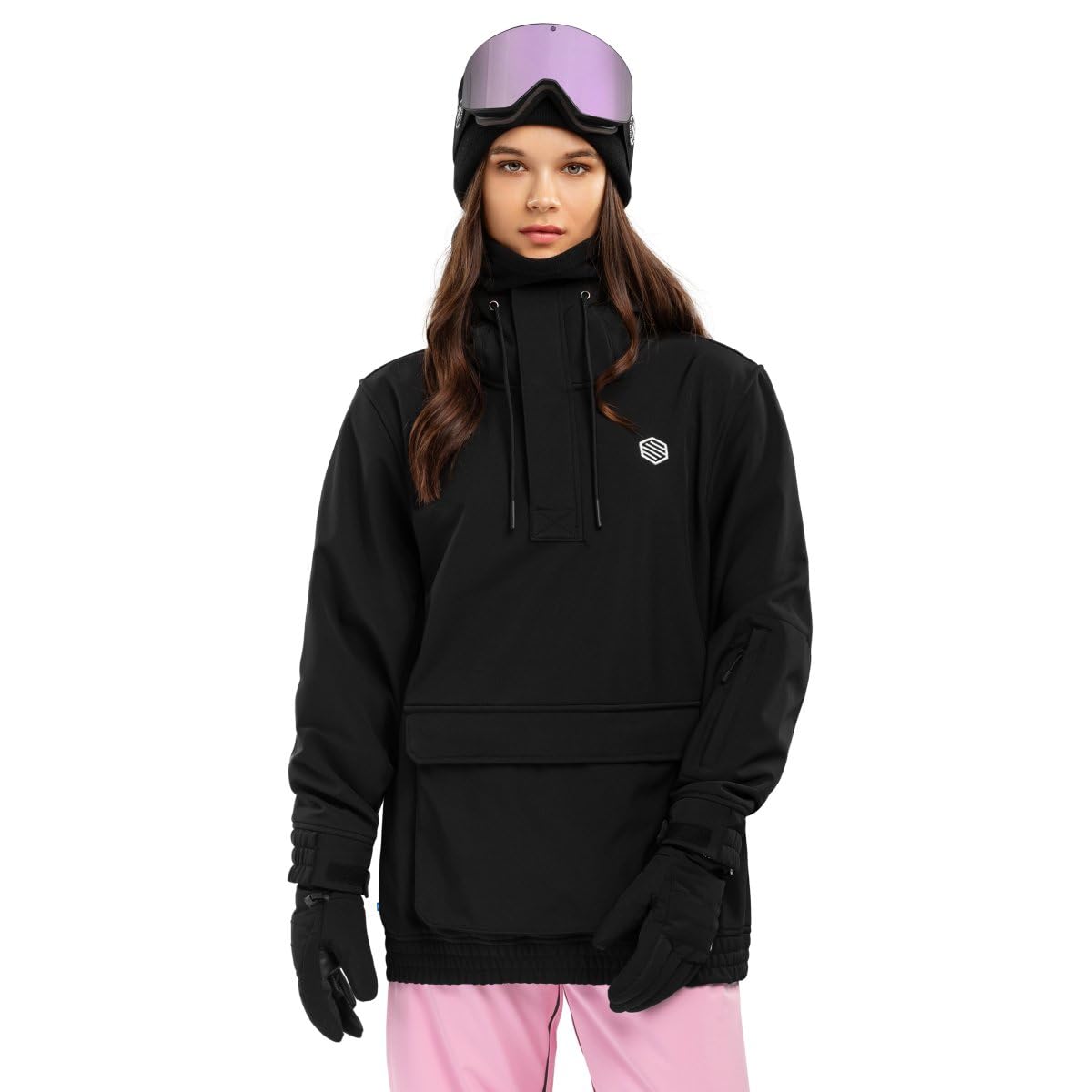 SIROKO Chaqueta para snowboard/esquí esquí y nieve W3-W North Ice Negro