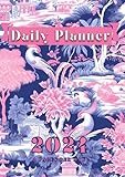  2024 Daily Planner: 2 pages per day - A4 Organiser - Asian Pink Background  V2