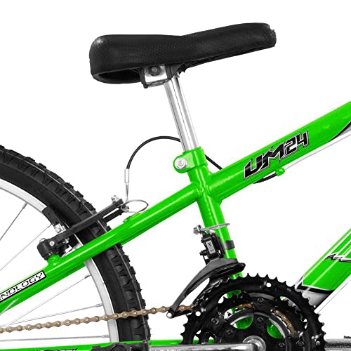 ULTRA BIKE Bicicleta Bikes Rebaixada Aro 24 – 18 Marchas Verde Kw