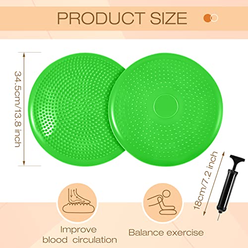 Image of Amylove 12 Pcs Wobble Cushion Wiggle Seat Inflated for Sensory Kid 13 Inch Balance Disc Kids Flexible Seating Exercise Sensory Pad Chair Cushion for Classroom Office School(Assorted Colors)