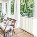 BALCONIO Balkon Sichtschutz wasserabweisend Balkonbespannung Balkonabdeckung für Balkon Terrasse aus Polyester-Weiss-500 x 85 cm