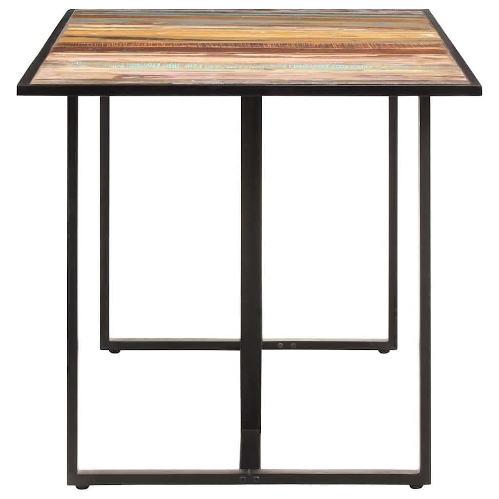vidaXL Table de Salle à Manger Table de Cuisine Table à Dîner Table de Repas Meuble de Cuisine Maison Intérieur 160 cm Bois de Récupération Massif