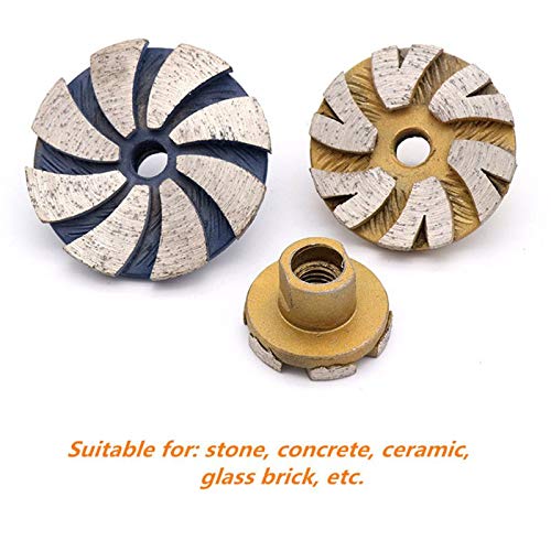 Disque Poncage Beton Accessoires de meuleuse d'angle de Tasse de meulage de Forme de Cuvette de Disque de meule de Diamant Disque De Poncage Beton (Outer Diameter : 60mm)