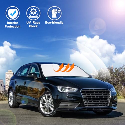 Image of Windshield Sun Shade for 2014-2019 2020 Audi A3 Accessories