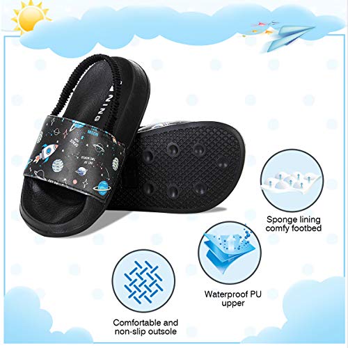 Iceunicorn Kids Slide Sandal Summer Beach Water Shoes Casual Slip-On Flat Shoes Slippers #TOP1