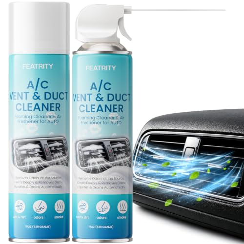featrity Odor Removal AC Coil Cleaner for Cars 19oz (2pcs)