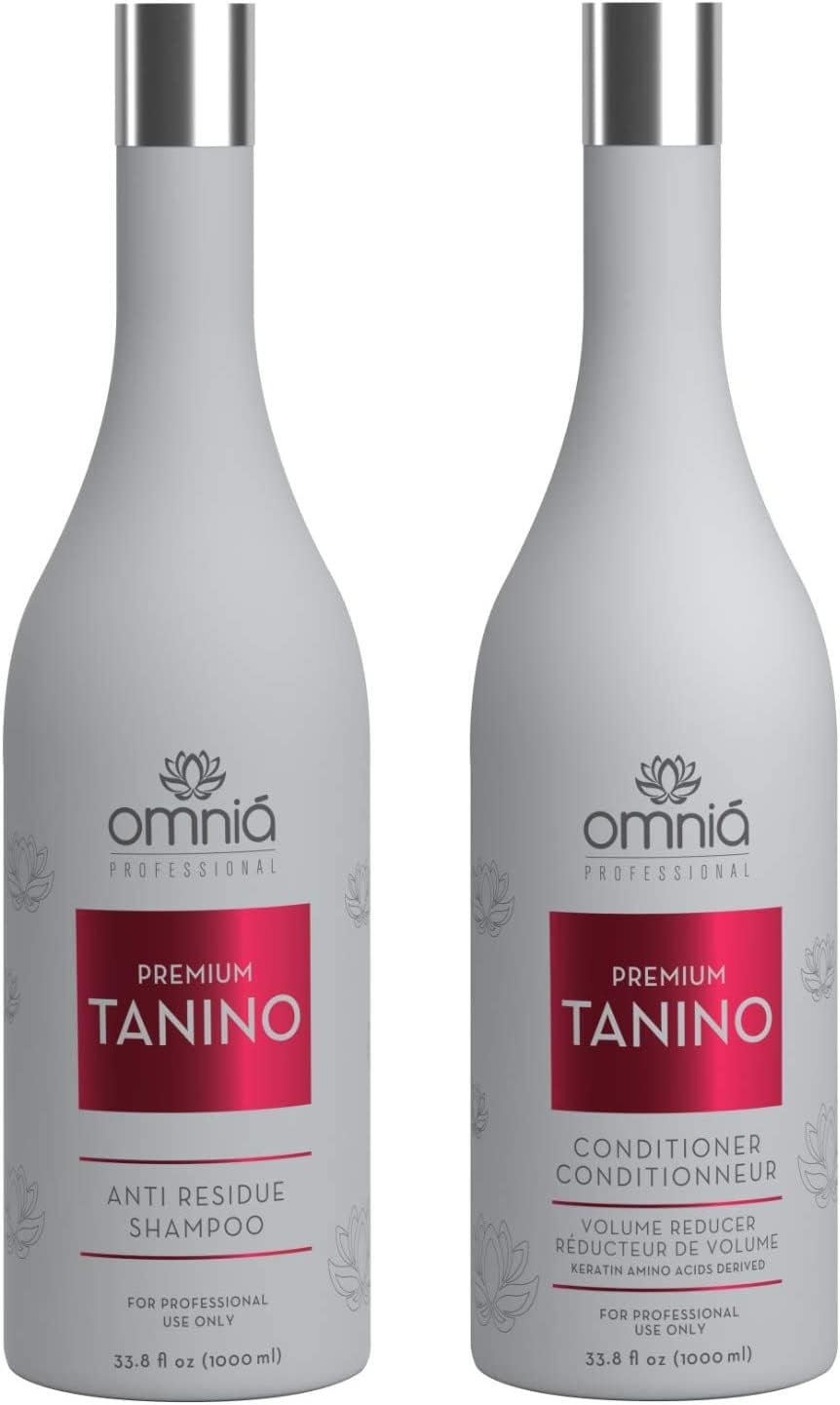 BRAZILIANHAIRPRODUCTS Omnia Tanino Hair Straightener Treatment with Keratin, Tannin, 24 Amino Acids