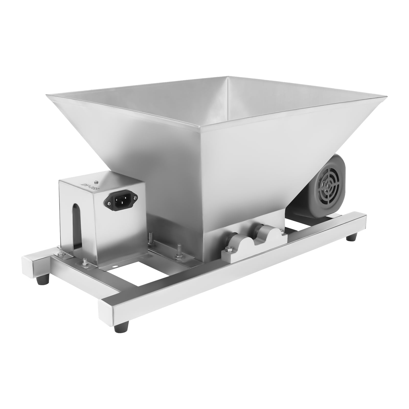 CUBELLIN Electric Fruit Crusher 4L/1.06Gal Fruit and Apple Grinder 44lbs/H Electric Fruit Scratter Portable Wine and Cider Pressing Stainless Steel Grinder for Fruits