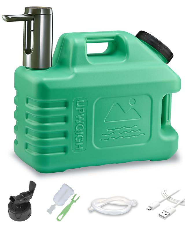 Carafe d'eau portable 13,3 L réservoir étanche avec robinet et pompe