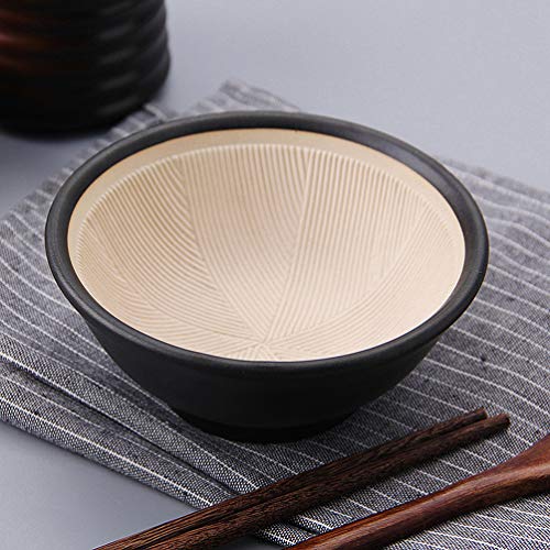 Tazón de cerámica japonesa estilo Suribachi 12 cm miniatura 5