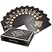 Produktbild Bullets Playing Cards - Schwarze Plastik Pokerkarten 'Black Edition' - Matt - mit Zwei Eckzeichen - Jumbo Index - inklusive Cut-Card - Profi Premium Spielkarten für Texas Holdem Poker