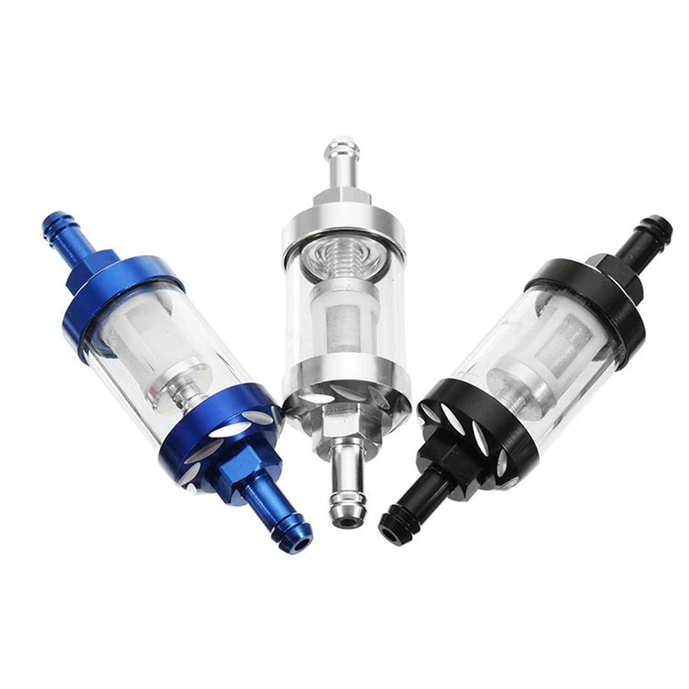 Universal Kraftstofffilter Aus Alu – Passt Für ATV, Motorrad & Rasenmäher, 8mm Anschluss