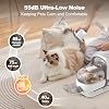 Afloia 6-in-1 Dog Grooming Kit, Pet Grooming Vacuum for Shedding, Dog Hair Vacuum with Clipper Nail Trimmer Grinder, Pet Brush Groomer at Home, Low Noise Cats Hair Remover, 1.5L Dust Cup, White