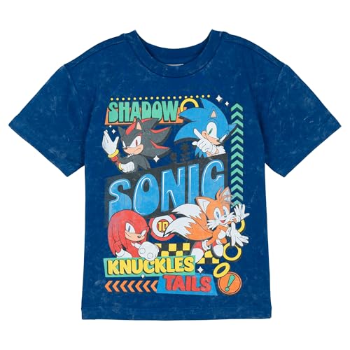 Image of SEGA Sonic the Hedgehog French Terry T-Shirt and Shorts Outfit Set Toddler to Big Kid Sizes (2T - 14-16)