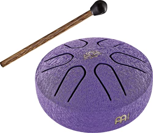Meinl Sonic Energy Pocket Steel Tongue Drum 6 Notes 3' with Mallet — Sound Healing Instrument for Musical Education, Meditation, ASMR, Yoga