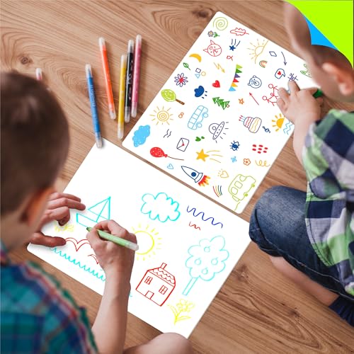 8 Packs Small Whiteboards, Double Sided Dry Erase Blank Board, Writable and Erasable White Board for Office, Home, Classroom, Math, Drawing (Each Measures 12” x 9”) - Image 6