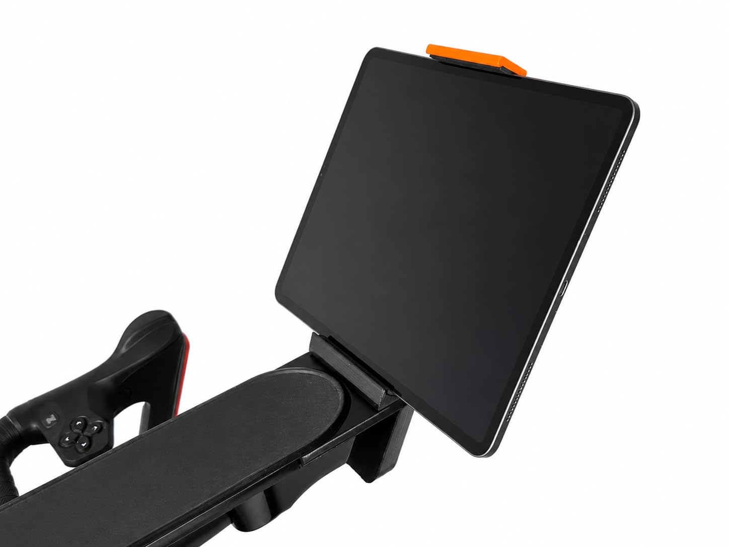 Tablet-Halterung für Zwift Ride Bike, Schwarz und Orange, sichere Klemmhalterung