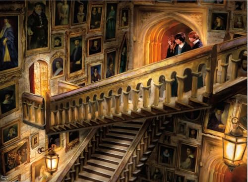Buffalo Games Ceaco - 1000 Piece Thomas Kinkade Harry Potter Grand Staircase Puzzle for Adults, Silver Select - Quality 1000 Pieces Jigsaw Puzzle