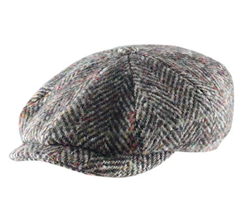 Stetson Hombres Gorro de Espiga de Lana Virgen Hatteras Marrón 59cm
