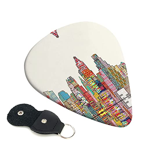 Austin Texas Lot de 6 médiators pour guitare acoustique, guitare électrique, basse, ukulélé – fin, moyen et épais - Les Beatles, Paul McCartney, John Lennon, RIngo Starr, George Harrison Austin Texas Lot de 6 médiators pour guitare acoustique, guitare électrique, basse, ukulélé – fin, moyen et épais