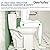 DeerValley 21 inch Extra Tall Toilets for Seniors, Two-Piece Toilets for Bathrooms With Comfort Seat, ADA Chair Height Toilet Elongated Bowl with 1.28 GPF Single Flush White DV-2F0143