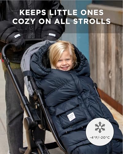 Image of 7AM Enfant Stroller Blanket 212 - Adjustable Baby Car Seat Zipped Blanket for Babies Winter, Unisex Multi Purpose Fleece Lined Warm Hooded Toddler Footmuff Water Repellent | (6M - 4T)