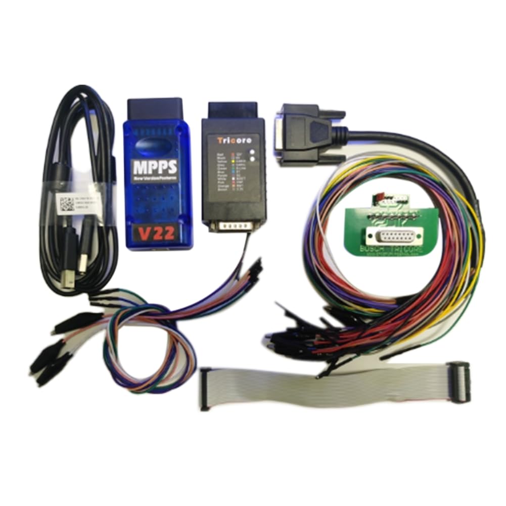 MPPS V22 Master Tricore+Multiboot+Breakout Tricore Cable+Bench Pinout Cable Perfect Kit(A)
