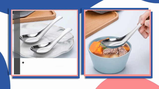 Ensemble de 5 Cuillères à Soupe en Acier Inoxydable pour Enfants
