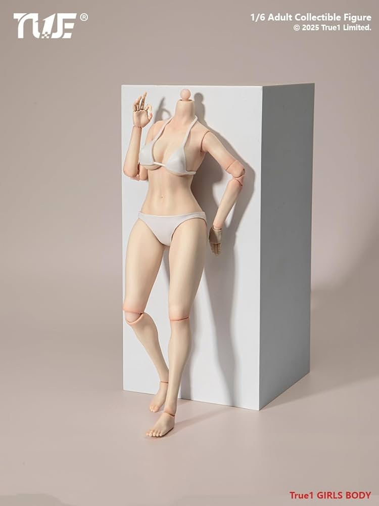 Amazon | 【Tbmodel 】True1Toys 1/6 フィギュア 女性 素体 ヘッド 服