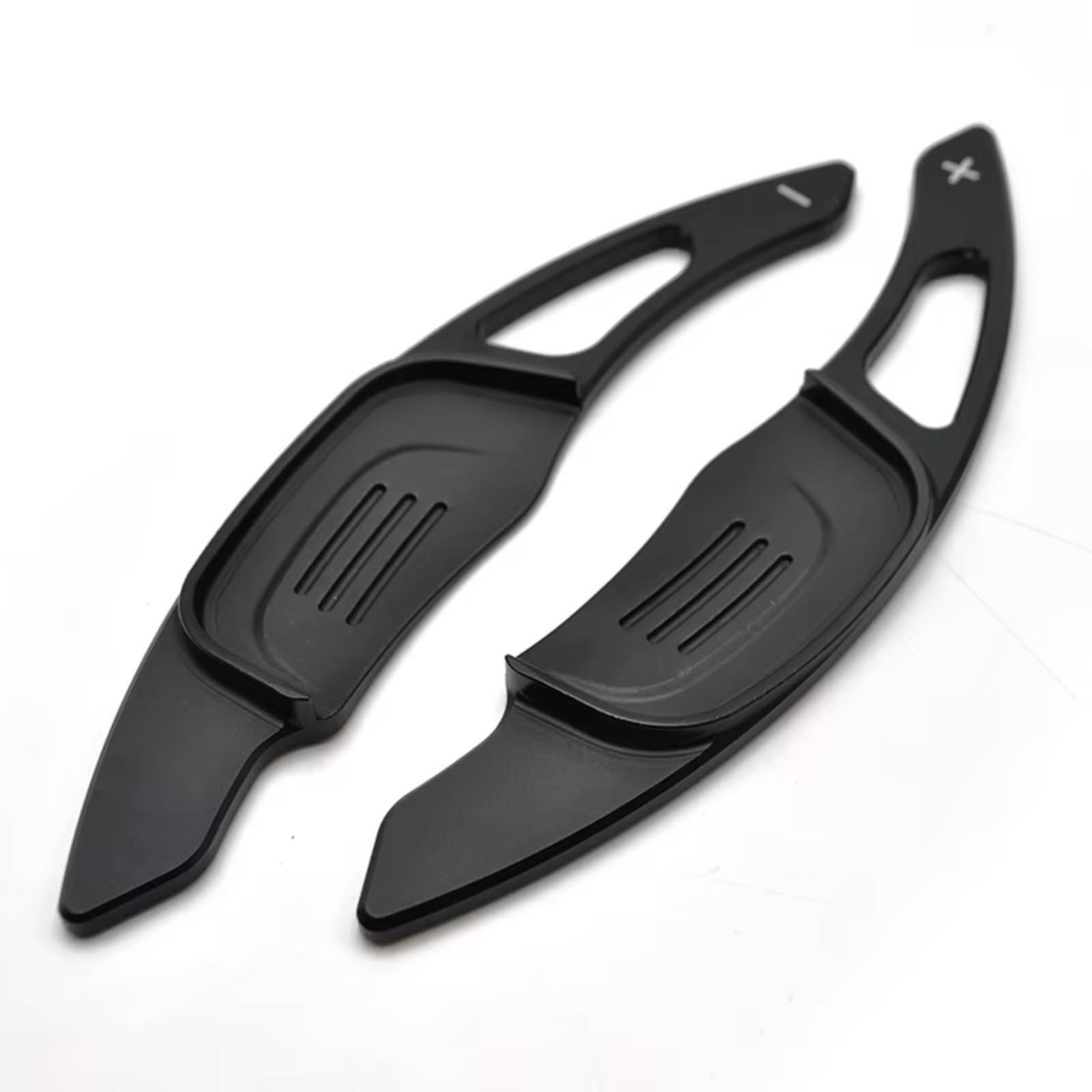 Ymnhbik Black Gear Shift Paddles Compatible With Vw For Lamando For Gts For Sagitar Gli 2016 2017 2018 Car Steering Wheel Paddle Shifters Sticker Styling(Black)