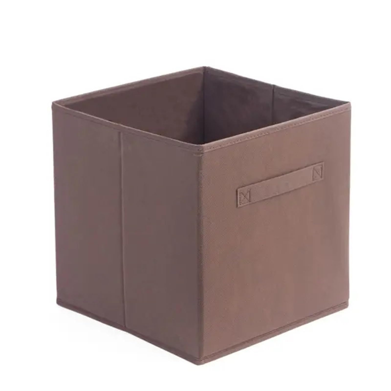 CGUOHU 6pcs Collapsible Cube Storage Bin Non Woven Fabric Box Home Organizer Drawer Toy Cabinet Organization For Wardrobe Storage(Brown)