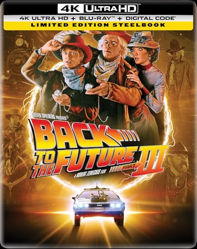 Image of Back to the Future Part III - Limited Edition Steelbook 4K Ultra HD + Blu-ray + Digital