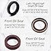 TRANSPEED DPS6 6DCT250 NAK Automatic Transmission Oil Seal Set, DPS6 Front Seals Kit, Input Shaft Seal & Output Shaft Seal Compatible with Ford Fiesta Focus B-Max EcoSport